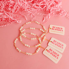 Load image into Gallery viewer, ILY Coastal Pearl Bracelet in Gold
