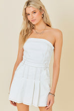 Load image into Gallery viewer, Strapless Denim Mini Dress
