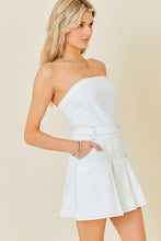 Load image into Gallery viewer, Strapless Denim Mini Dress
