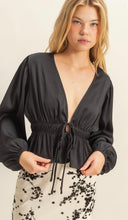 Load image into Gallery viewer, Black Woven Long Sleeve
