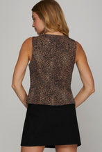 Load image into Gallery viewer, Leopard Front Tie Vest
