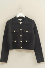 Load image into Gallery viewer, Knit Black Sweater
