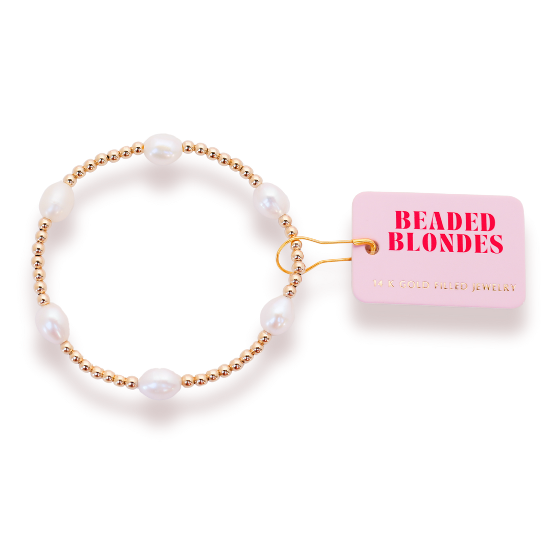 Pearl Poppi Bracelet in Gold