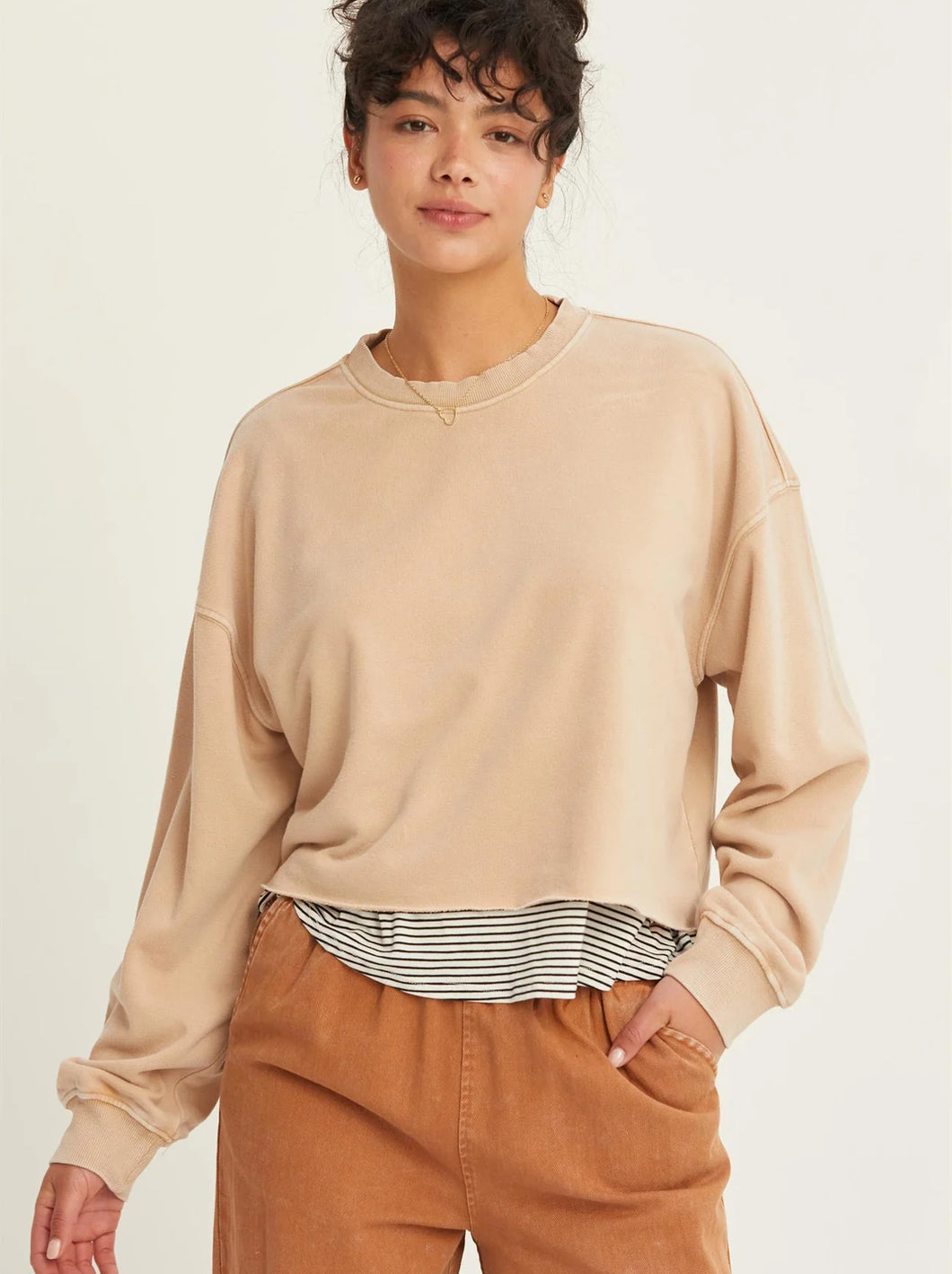 Cropped Crew Neck