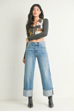 Load image into Gallery viewer, Petite Cuffed Slim Wide
