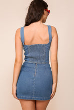 Load image into Gallery viewer, Denim Square Corset
