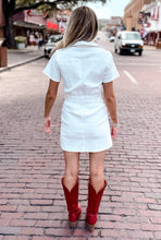 Load image into Gallery viewer, Belted White Mini
