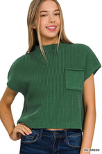 Load image into Gallery viewer, Z Mock Neck Crop Sweater
