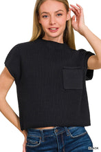 Load image into Gallery viewer, Z Mock Neck Crop Sweater

