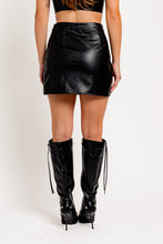 Load image into Gallery viewer, Leather skirt w/ slit
