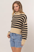 Load image into Gallery viewer, Stripe Turtleneck Sweater
