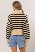 Load image into Gallery viewer, Stripe Turtleneck Sweater
