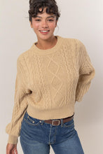 Load image into Gallery viewer, Textured Crop Sweater
