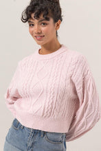 Load image into Gallery viewer, Textured Crop Sweater
