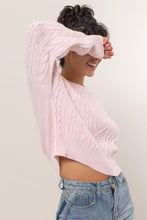 Load image into Gallery viewer, Textured Crop Sweater
