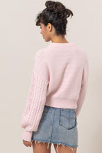 Load image into Gallery viewer, Textured Crop Sweater
