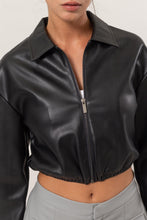 Load image into Gallery viewer, Cropped Leather Jacket

