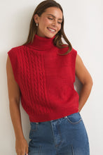 Load image into Gallery viewer, Turtleneck Sweater Vest
