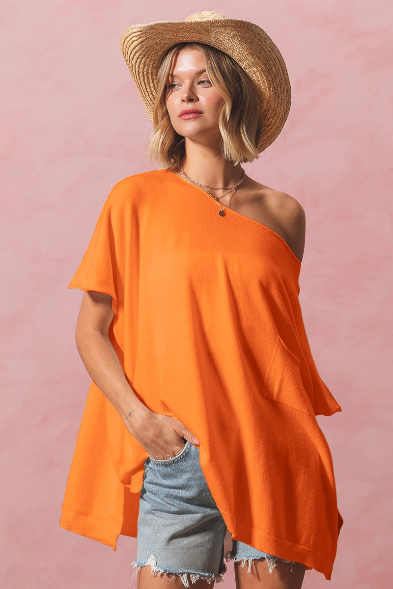 Wide Boat Neck Top