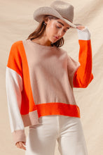 Load image into Gallery viewer, Color Block Sweater
