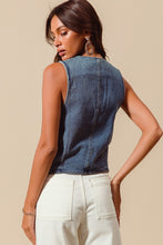 Load image into Gallery viewer, V Neck Denim Vest
