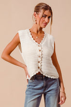 Load image into Gallery viewer, Buttoned Front Knitted Sweater
