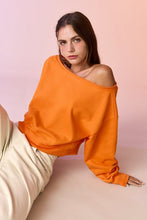 Load image into Gallery viewer, Off Shoulder Crop Sweatshirt
