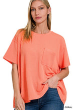 Load image into Gallery viewer, Corded Rib Front Pocket Top
