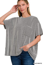 Load image into Gallery viewer, Corded Rib Front Pocket Top

