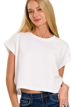 Load image into Gallery viewer, Cotton Folded Sleeve Top
