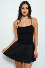 Load image into Gallery viewer, Pointelle Knit Combo Mini Dress
