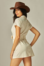 Load image into Gallery viewer, Belted Stretch Mini Dress
