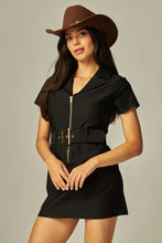 Load image into Gallery viewer, Belted Stretch Mini Dress
