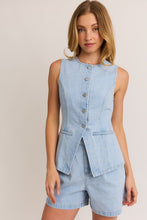 Load image into Gallery viewer, Button Front Denim Top
