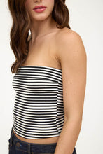 Load image into Gallery viewer, Striped Strapless Foldover Top
