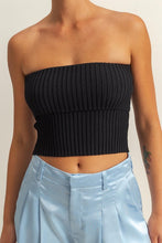 Load image into Gallery viewer, Knit Foldover Tube Top
