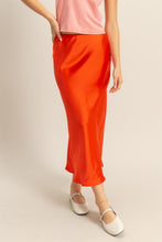 Load image into Gallery viewer, Satin Midi Skirt
