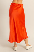 Load image into Gallery viewer, Satin Midi Skirt
