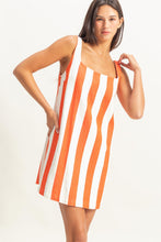 Load image into Gallery viewer, Striped overall dress

