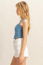 Load image into Gallery viewer, Wide Strap Denim Corset
