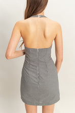 Load image into Gallery viewer, Gingham Halter Dress
