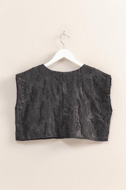 Textured Boxy Top
