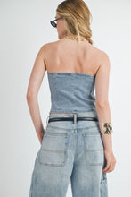 Load image into Gallery viewer, Button Denim Tube
