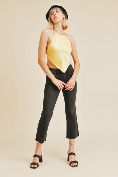 JBD Black Crop Flare